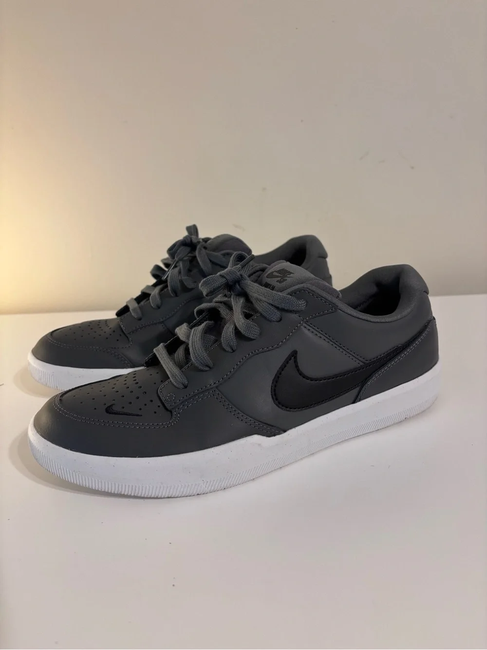 Nike SB Force 58 Premium Dark Grey Black Skate Shoes Men’s 9.5